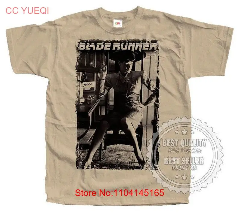 Blade Runner V25 Movie Film Poster Men's T Shirt all sizes S 5XL Tan Khaki vintage color long or short sleeves