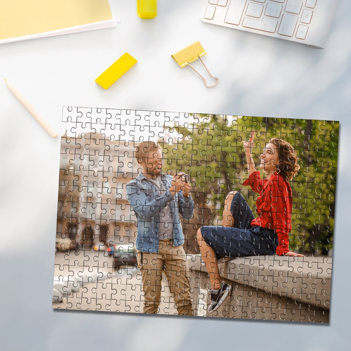 35/300/500/1085pcs Personalized Custom Photo Puzzle Couple Photos Also A Great Game Option Between Family Members
