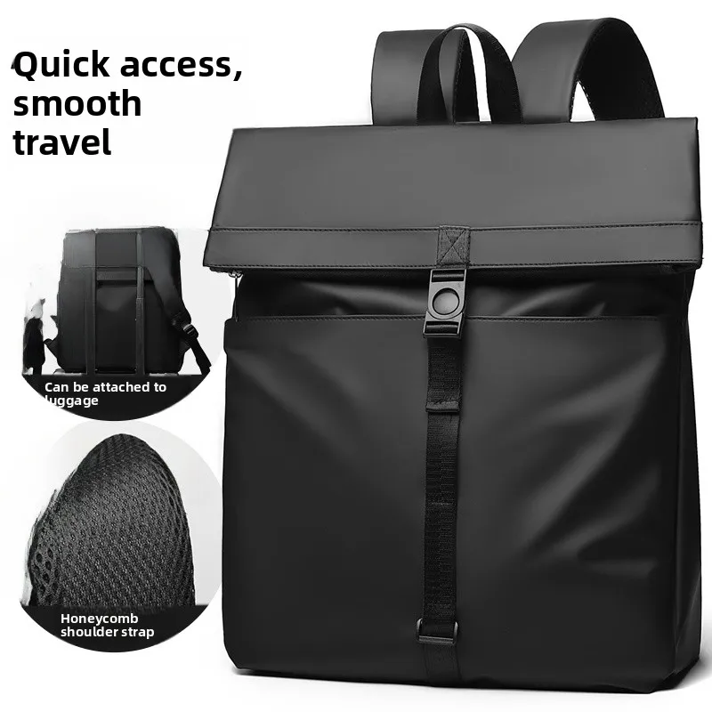

Men's Casual Hiking Bapa 2025 Busin Travel Laptop Bag Commuting Bookbag Leisure Sle Zipper Closure Scenerio