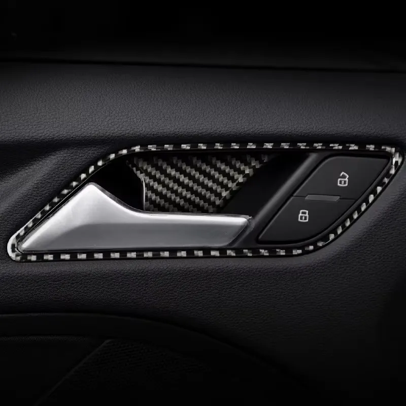 

Carbon Fiber For Audi A3 8V S3 Car Interior Gearshift Air Conditioning CD Panel Door Armrest Cover Trim Stickers Accessories