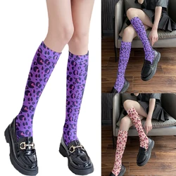 Ladies sexy stockings classic leopard pattern printed calf stockings girls fashion fashion slim high-quality gift stockings