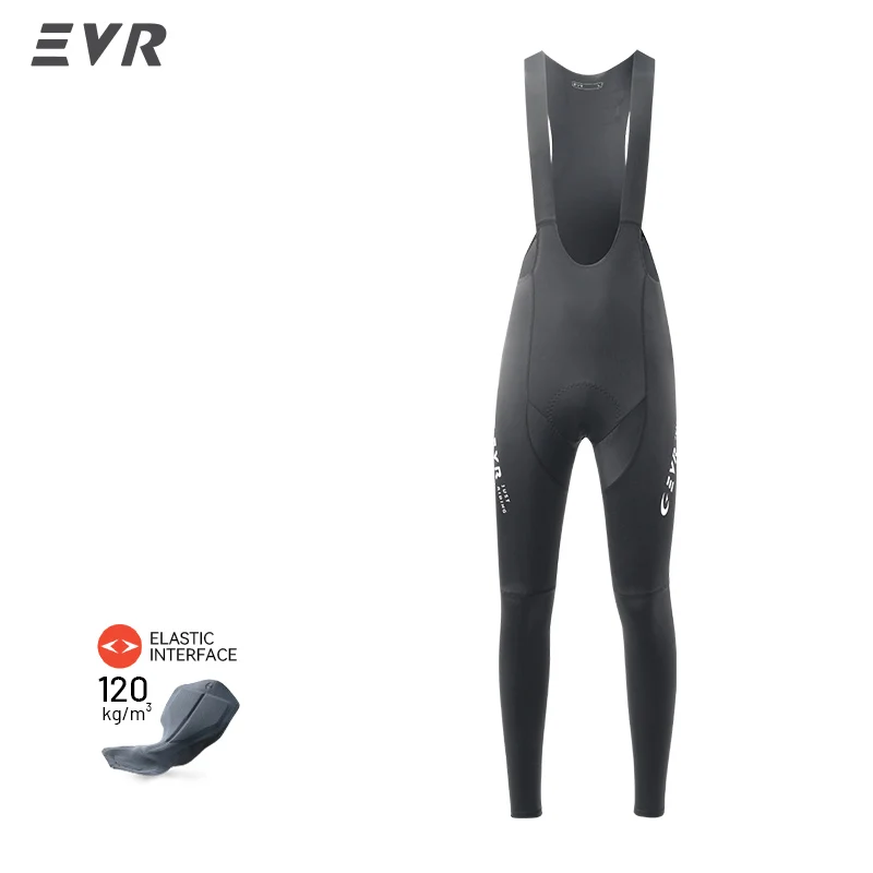 EVR Lente en herfst fietsbroek voor heren met dubbele pijlvoering, wegfietsbroek, sneldrogende, ademende fietsbroek