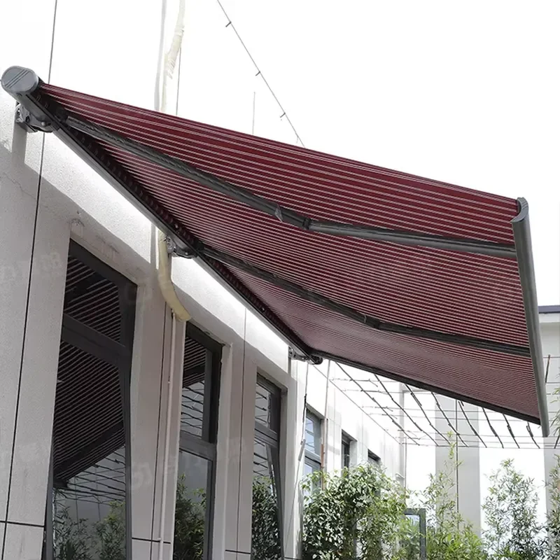 

Rainproof Windproof Heavy Aluminum Frame Full Cassette Awning Sunshade for Commercial Shop Wholesale