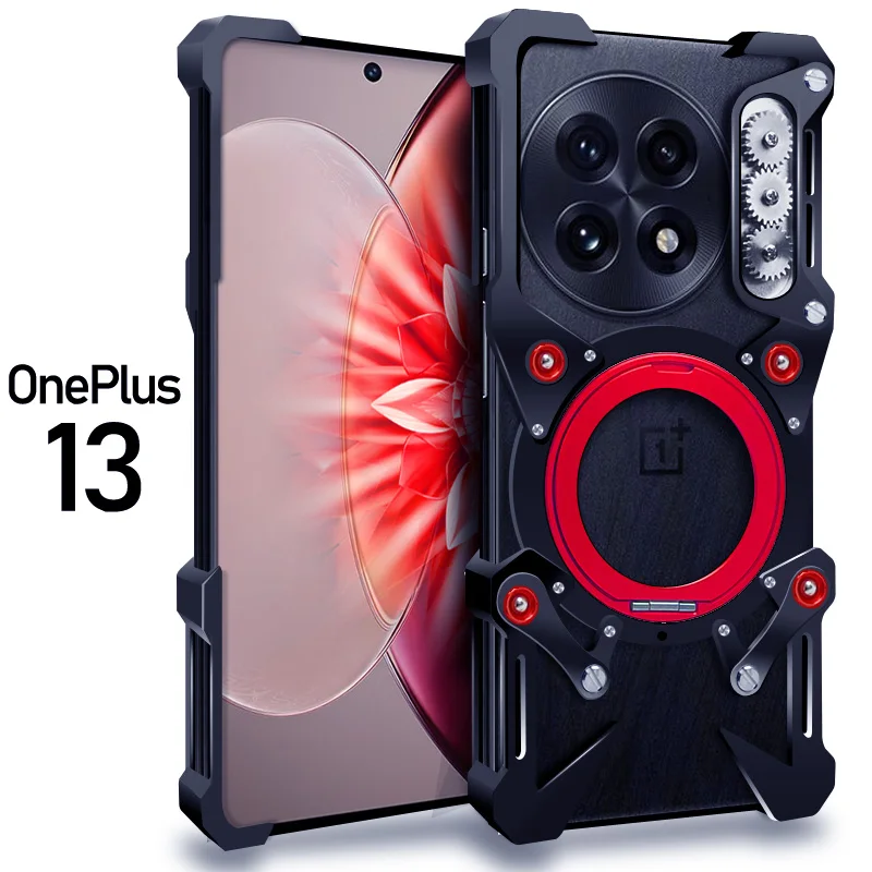 

Luxury Thor Heavy Duty Armor Metal Aluminum Phone Case For Oneplus 15 13T 13 12 13R ACE2 ACE3 ACE5 Pro Back Fundas Coques Bumper