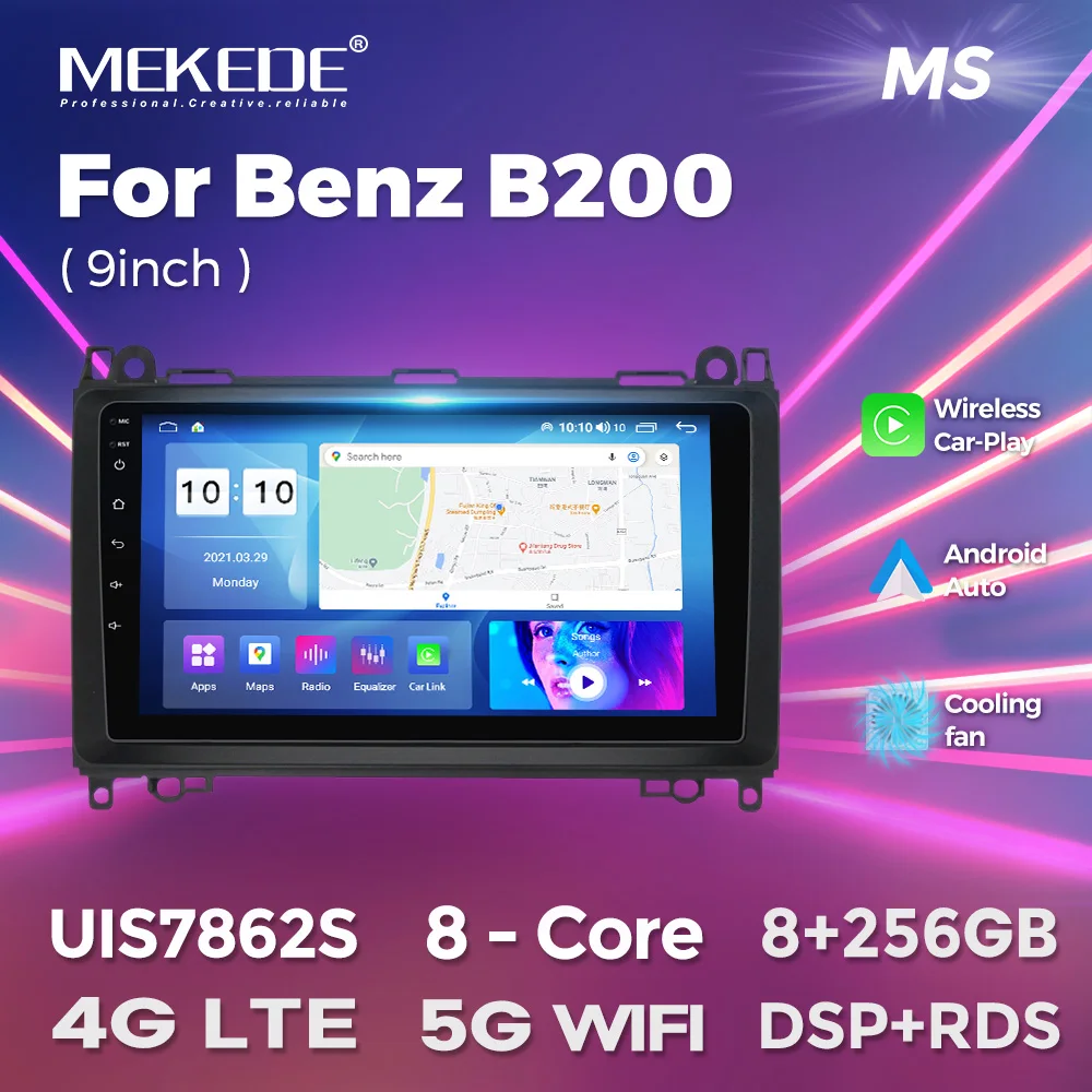 MEKEDE Android Smart System For Mercedes Benz B200 Sprinter W906 W639 AB Class W169 W245 Viano Vito Carplay Radio Touch Screen