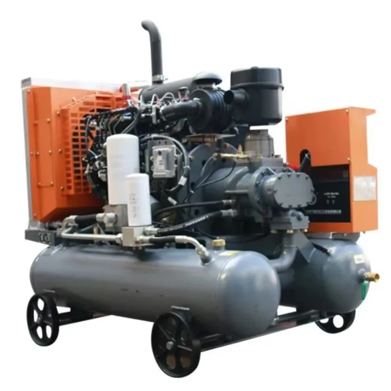 Powered Industrial Air Compressor Machine Heavy Portable Air Compressor for Road Construction Quarry Operations