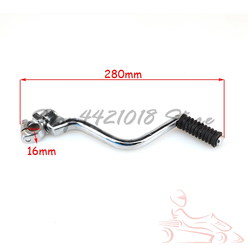 Motorcycle Modified Parts 13mm 16mm Kick Starter Lever for CG 125cc 200cc 250cc Engine Dirt Pit Bike Off Road Motocross Racing