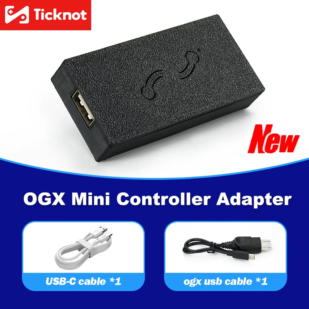 محول وحدة تحكم OGX Mini Pico لأجهزة Xbox/PC/PS3/Switch محول لوحة الألعاب السلكية لأجهزة Xbox 360/Xbox Series X USB للتحكم