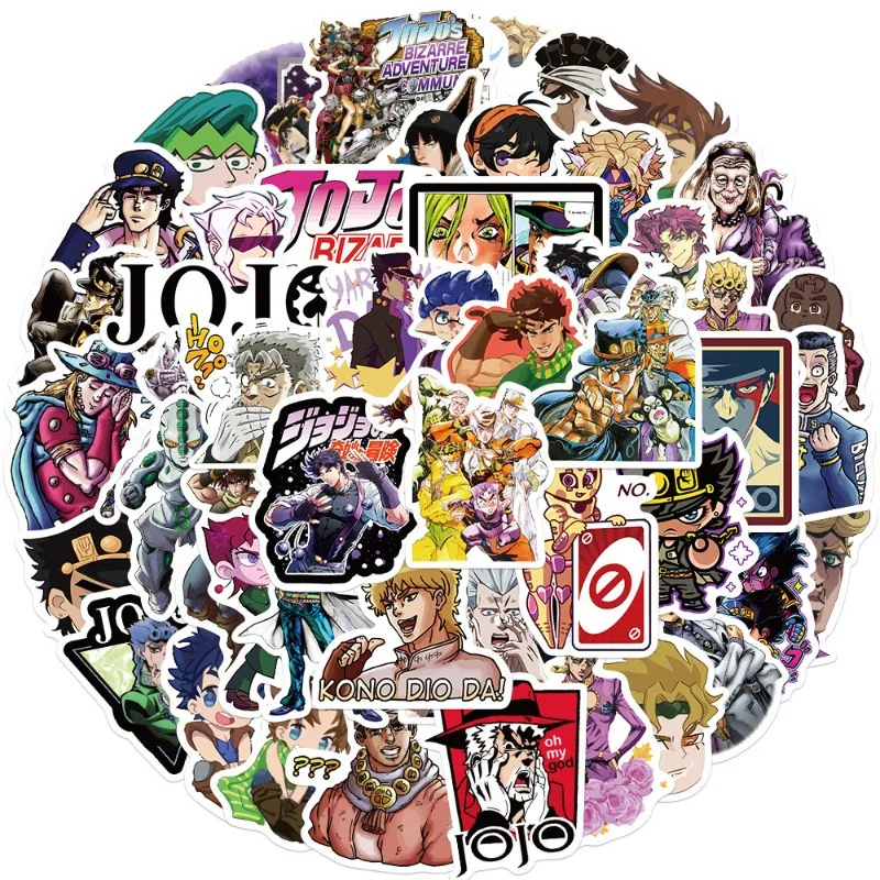 50/30/10 Kujo Jotaro Jolyne Weather Report Giorno Giovanna Popular Anime Decoration Notebook Suitcase Guitar Waterproof Sticker