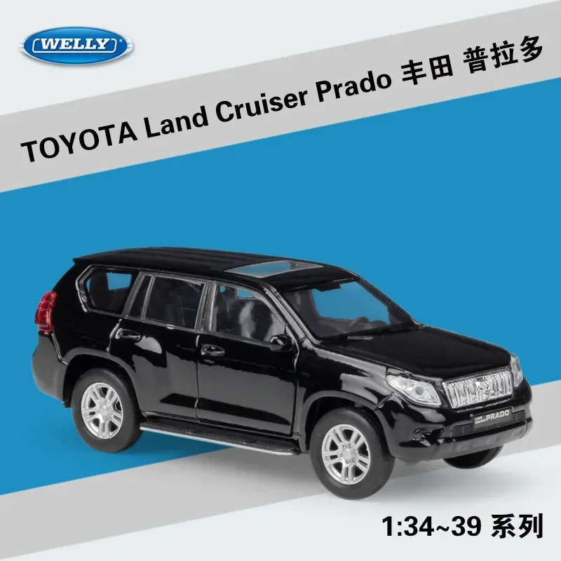 1:36 Model samochodu Toyota Land Cruiser Prado odlewany Metal modeli pojazdów typu Pull-back