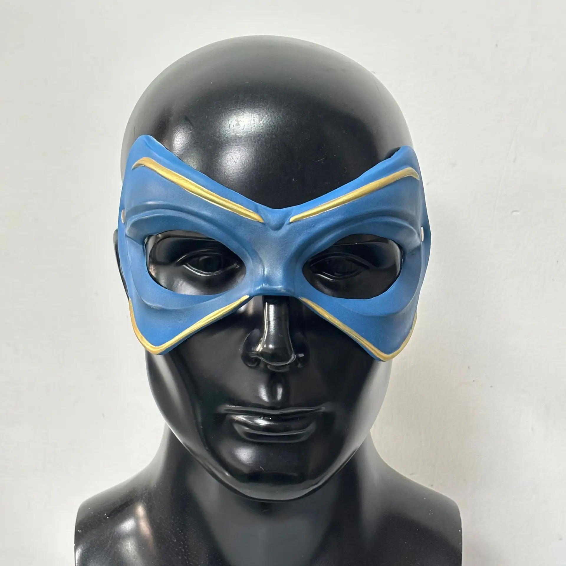 Blaue Augenmaske für Halloween-Kostüm, Verkleidung für Rollenspiel-Party, Weihnachten, Maskerade – Detail 1