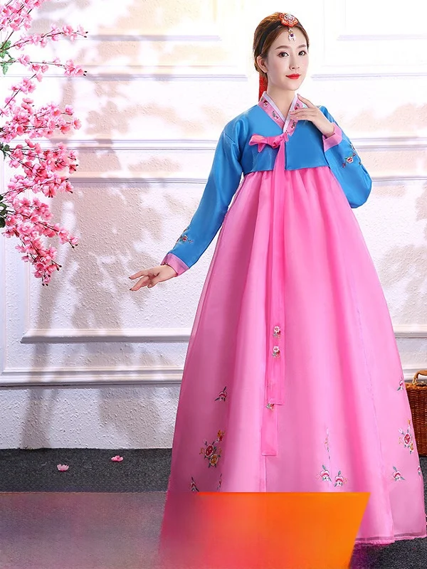 

Традиционный корейский сценический костюм больших размеров для женщин: новая модель, повседневная и этническая одежда для выступлений