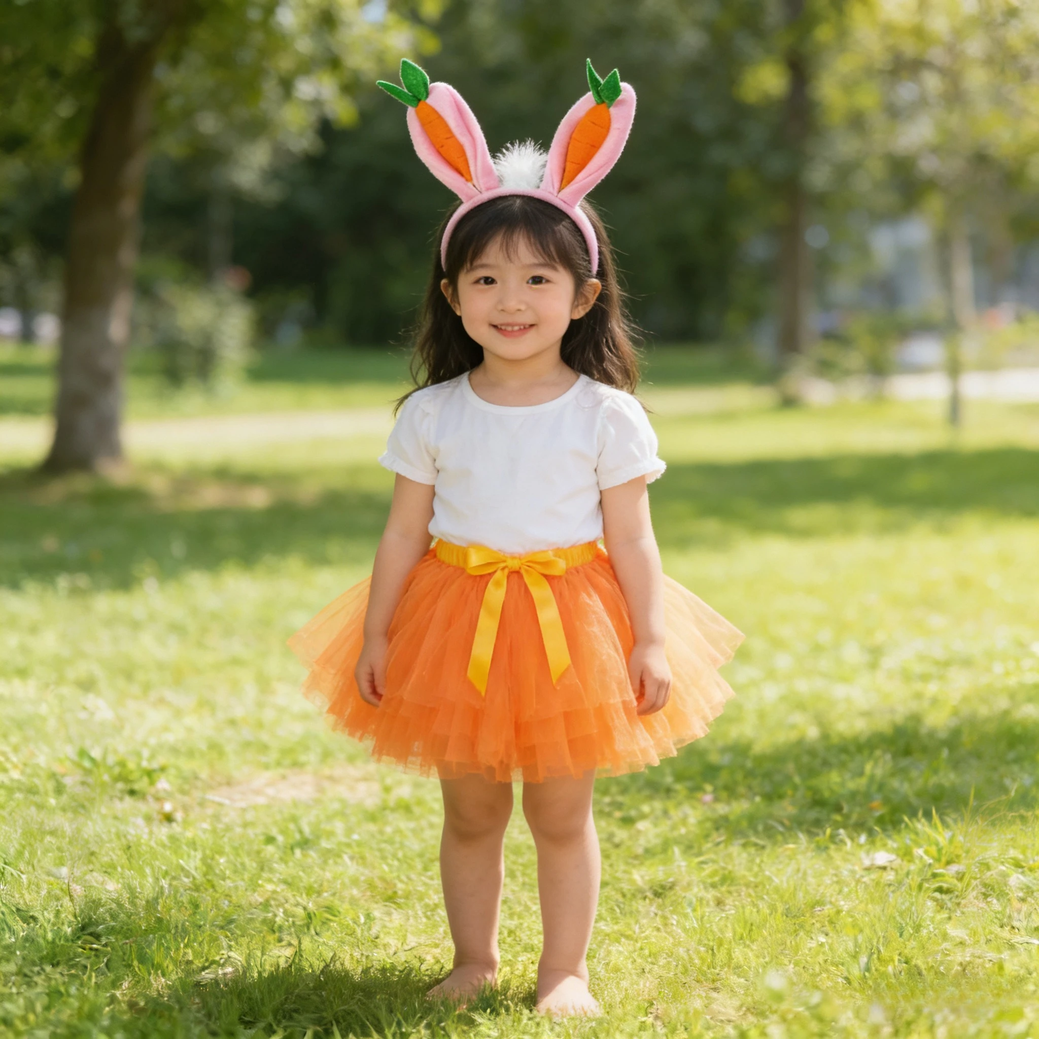 

Easter Performance Costume Bunny Costume Rabbit Ears with Carrot Headdress Birthday Gift Wedding Celebration Performance Costume