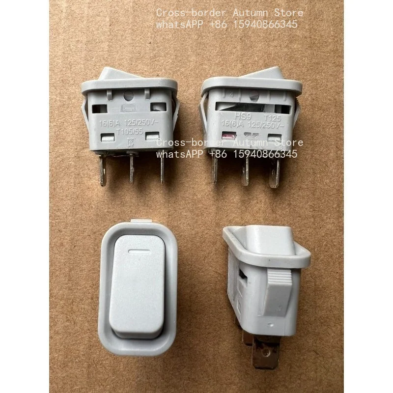 3 feet and 2 gears waterproof boat switch, with orange light, suitable for electric heater 16A250V new