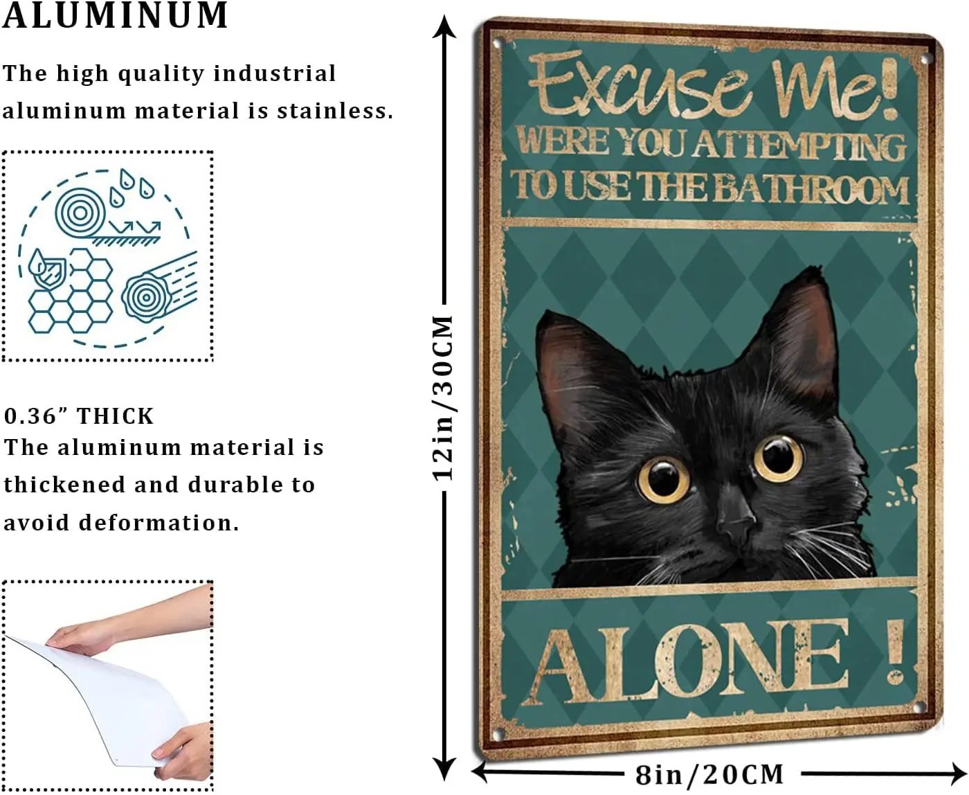 في حياتي هناك أماكن تذكر ريترو معدن القصدير تسجيل خمر علامة ألومنيوم لديكور المنزل غرفة ديكور معدني 8x12