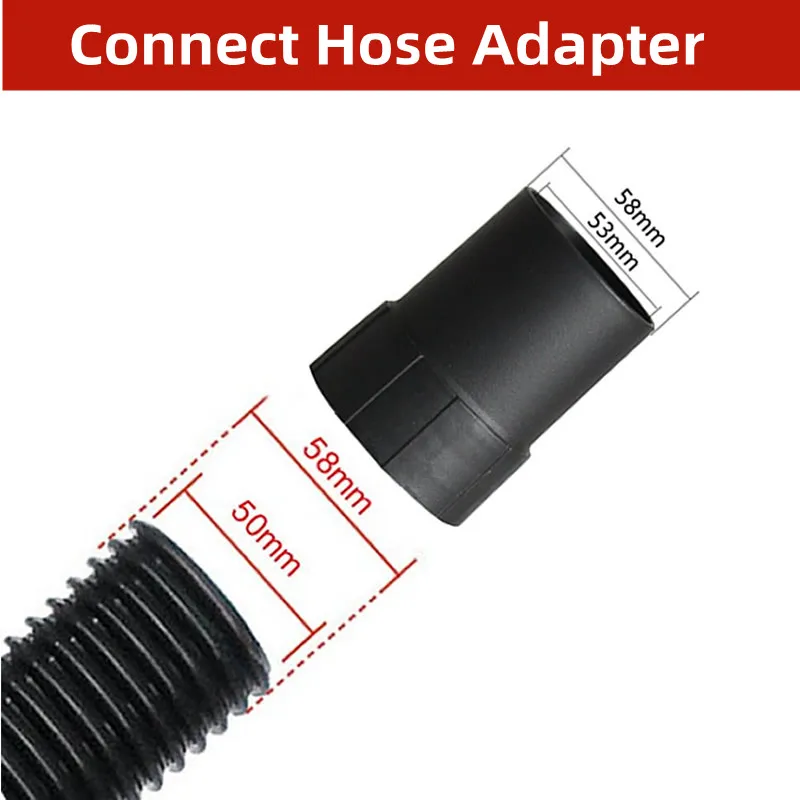 For Thread Hose 50mm/58mm,1pcs Industrial Vacuum Cleaner Parts Host Connector 53/58mm,Connect Hose Adapter And Host