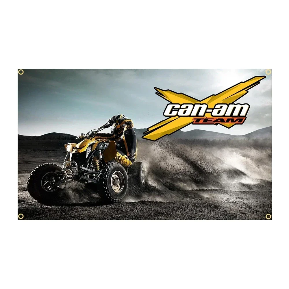 Q 3X5Ft Can Am BRP Moto Racing Canam Flag Banner Decoration - Ft Flags Decor,flag Decoration Banner Flag Banner B