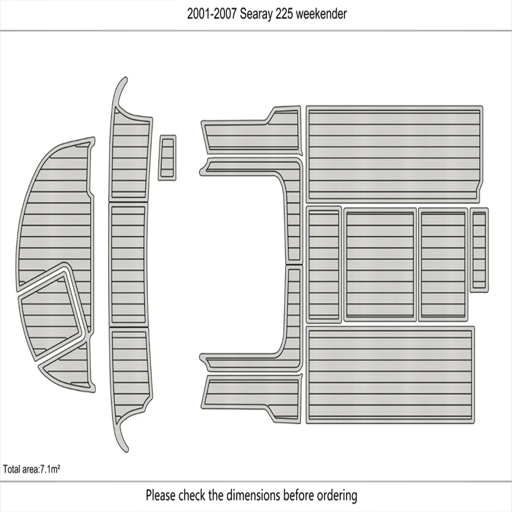 2001-2007 Searay 225 weekender Cockpit Swim Platform 1/4