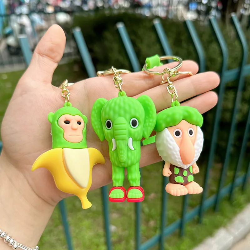 

Italian Brainrot PVC Car Key Chain Tung Tung Tung Sahur Cute Keyring Funny Meme Children Cartoon Keychain Anime Bag Pendant Gift