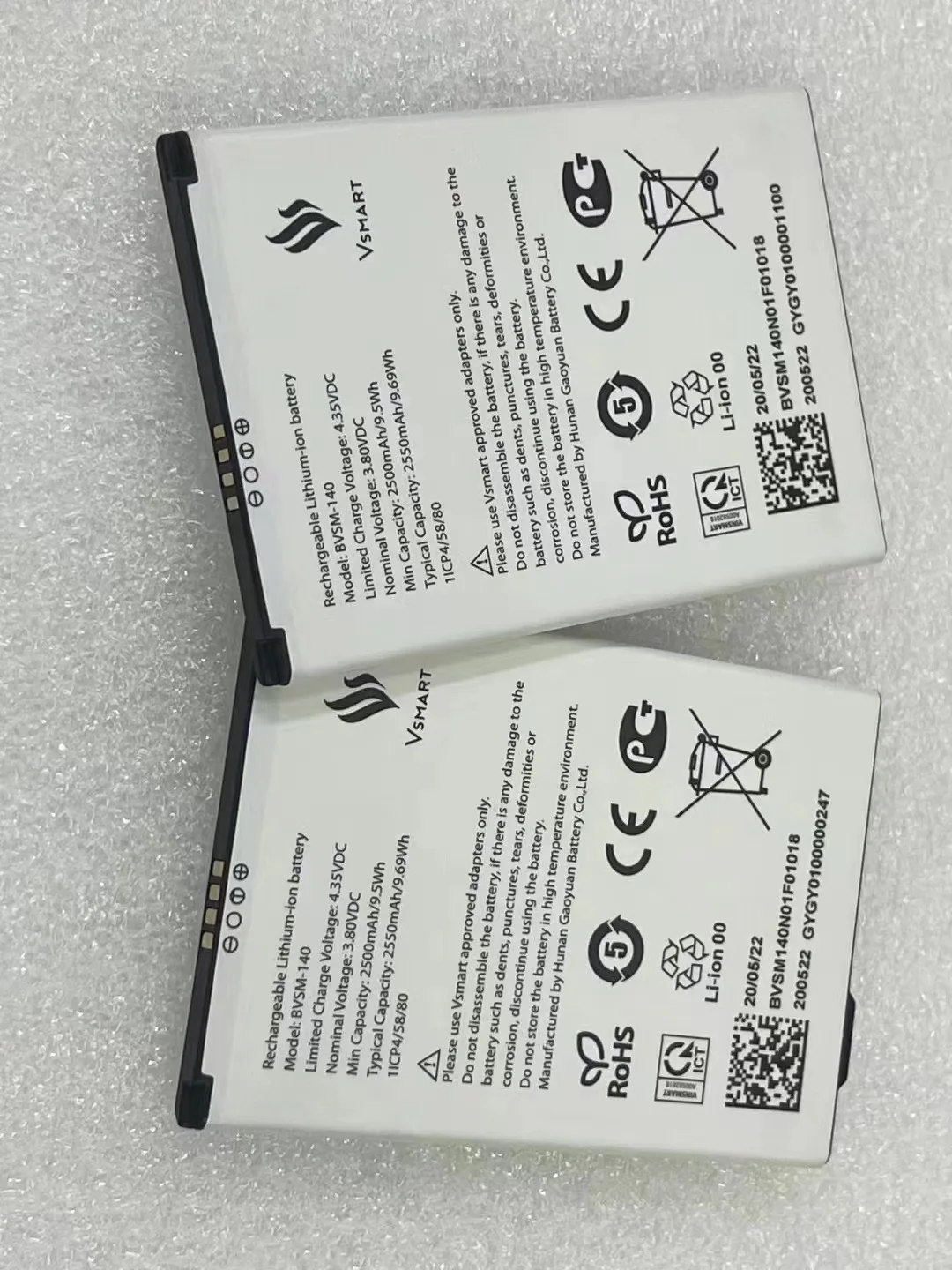 New original Replacement Battery BVSM-140 4.35V 2500mAh For Vsmart BVSM-140 mobile phone Batteries Batteria