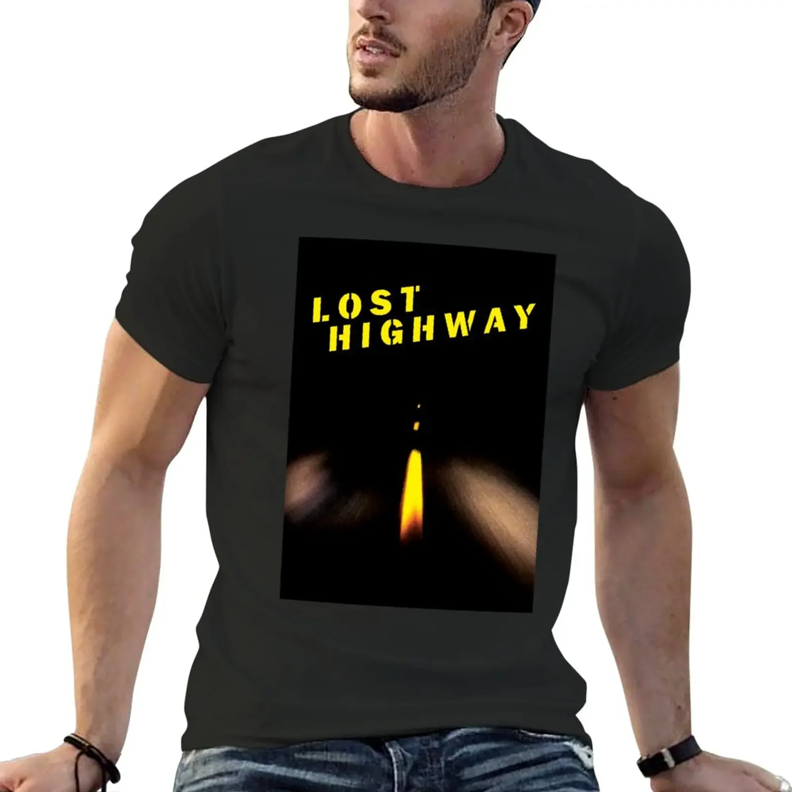 

Lost Highway US Movie Poster T-Shirt hippie clothes customs design your own vintage clothes mens clothes