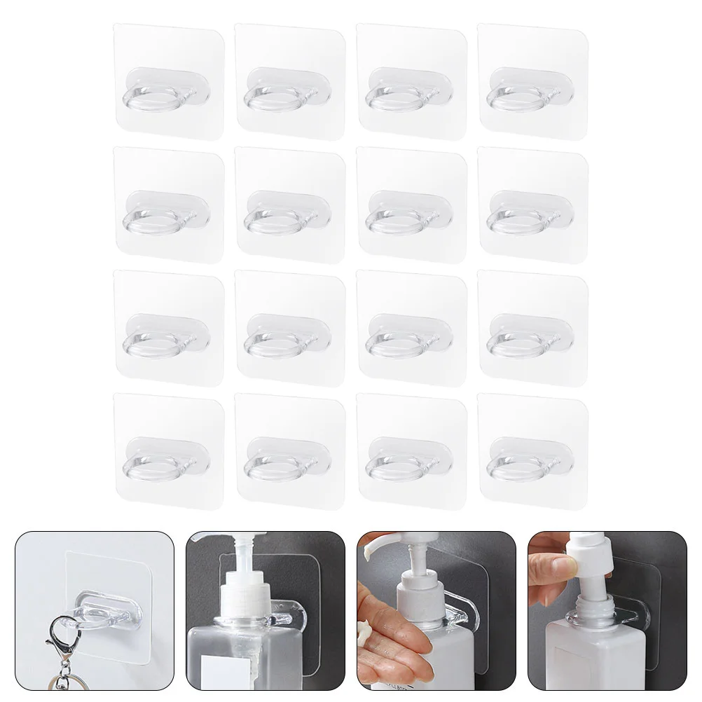 Waterproof Hooks Spray Bottle Multifunctional Storage Rack Self Adhesive Shampoo Hanger Ring Heavy Duty Shelves