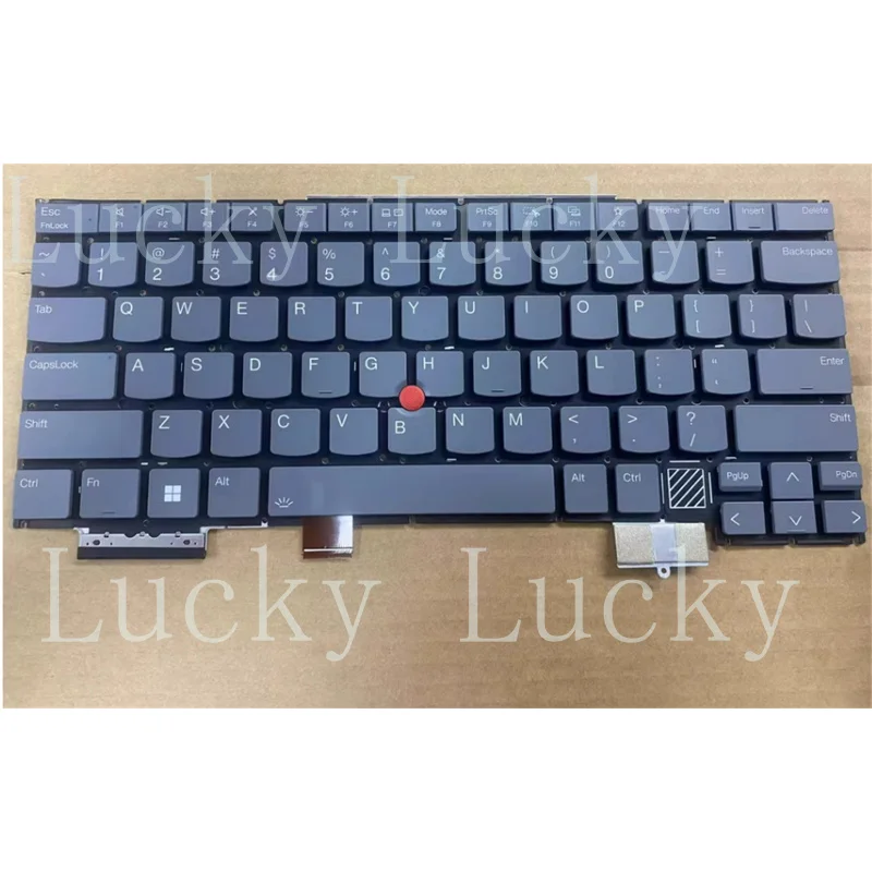 

f f f New for Lenovo ThinkPad X1 2-in-1 Gen 9 Type 21KE 21KF Keyboard US Gray With Backlit