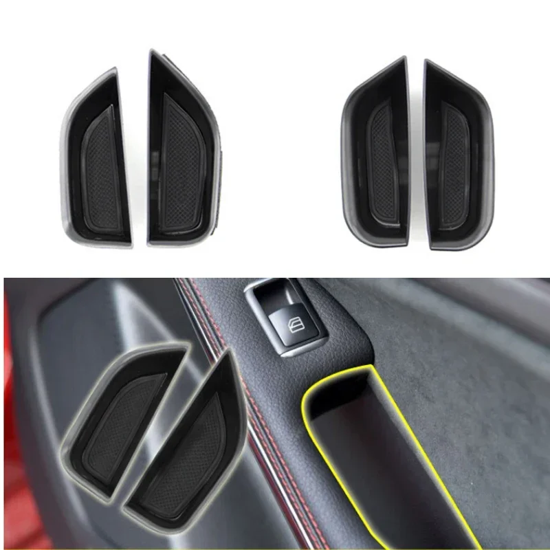 

Car Organizer Door Armrest Storage Box Container Tray For Mercedes Benz CLA C117 GLA X156 A Class W176 2013-16 Interior Styling