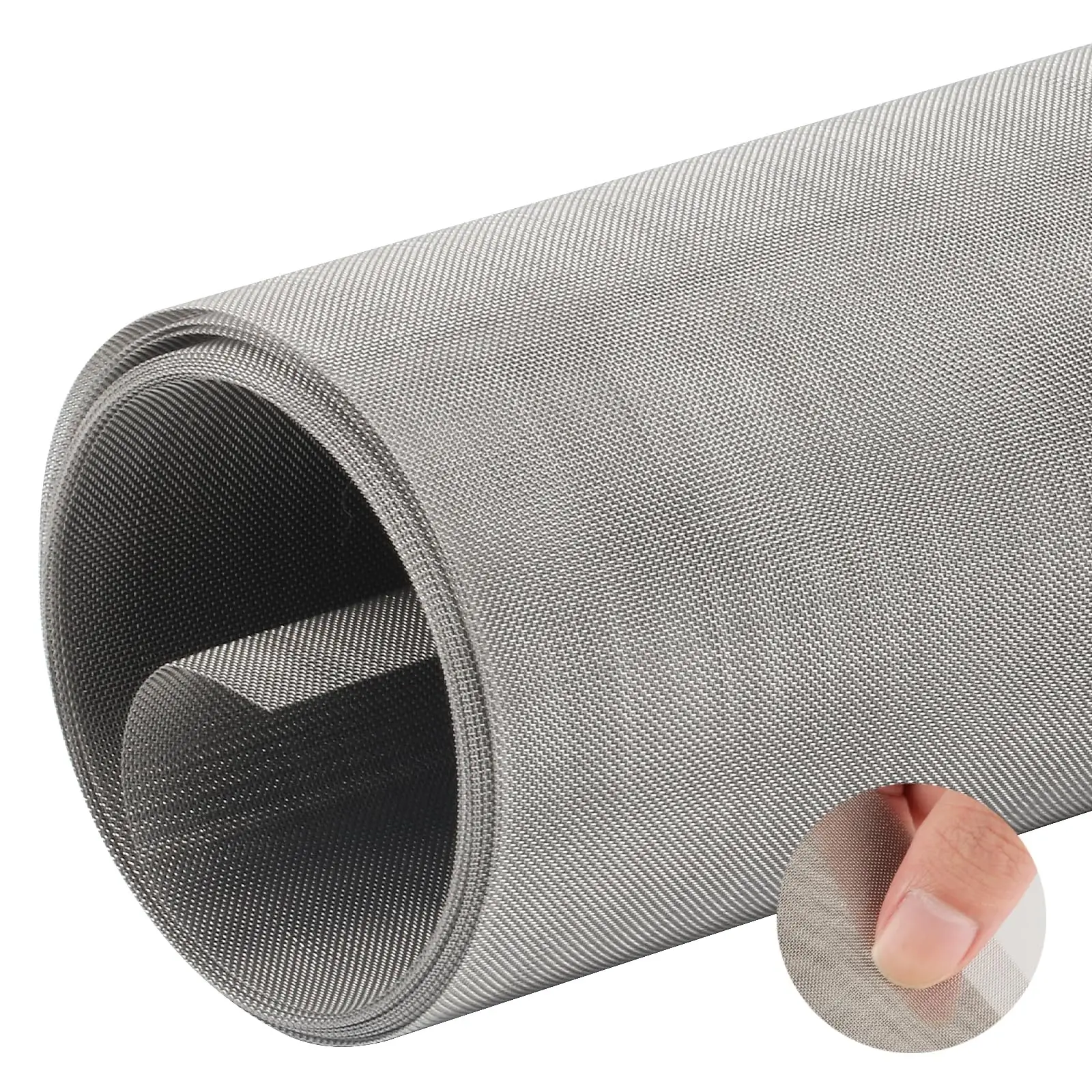 Rejilla fina de acero inoxidable 30x200cm - Línea voló para ventanas, puertas y refugio