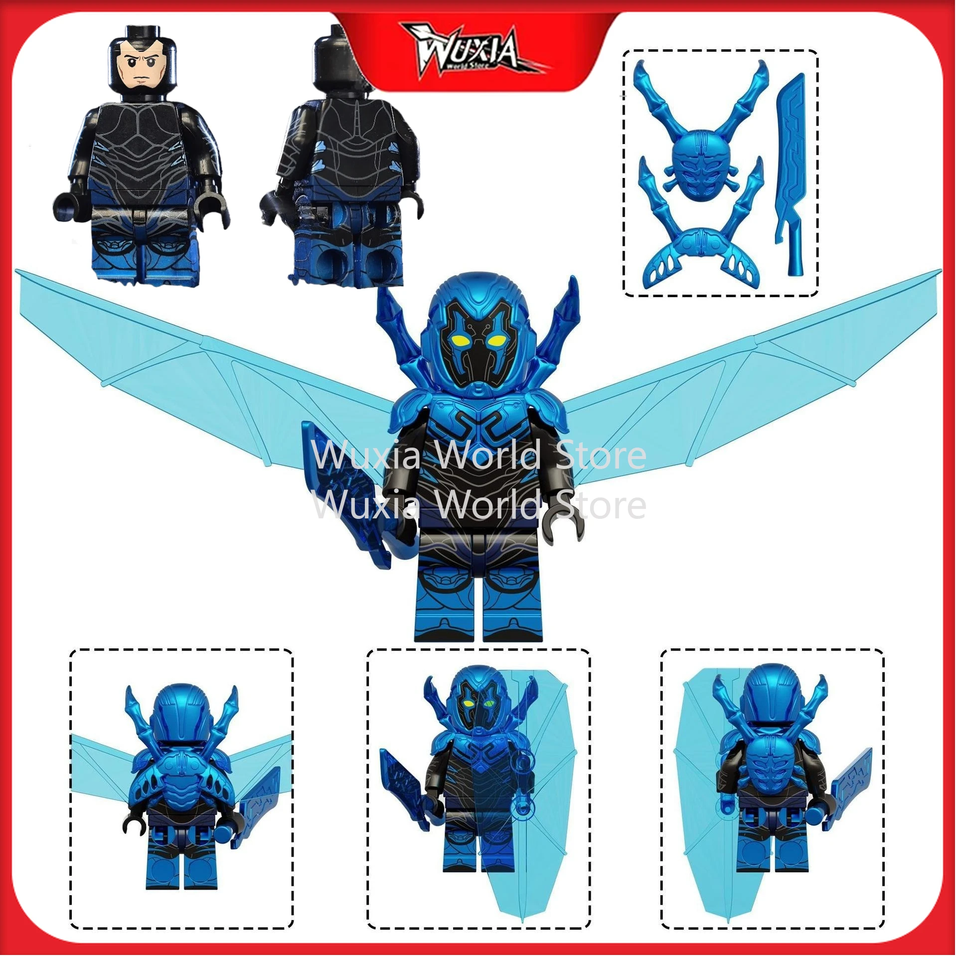 

The Avengers Movie Figure Bricks Set Movie Super Blue Beetle Building Blocks Classic Anime Heroes Action Figures Toys for Kids