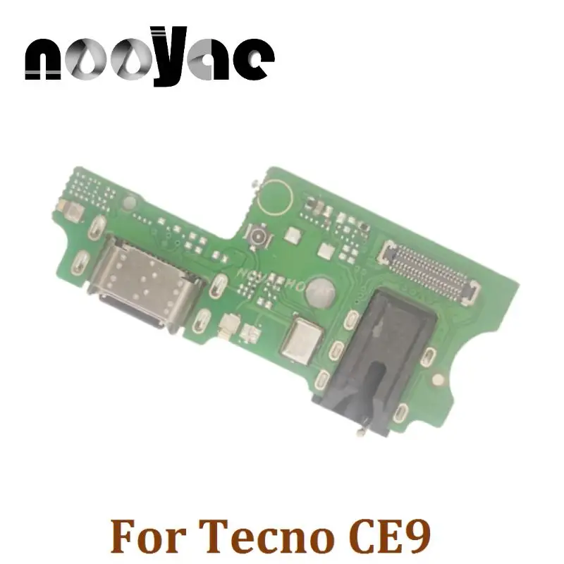 For Tecno Camon 16 Premier CE9 USB Dock Charger Port Plug Headphone Audio Jack Microphone MIC Flex Cable Charging Board