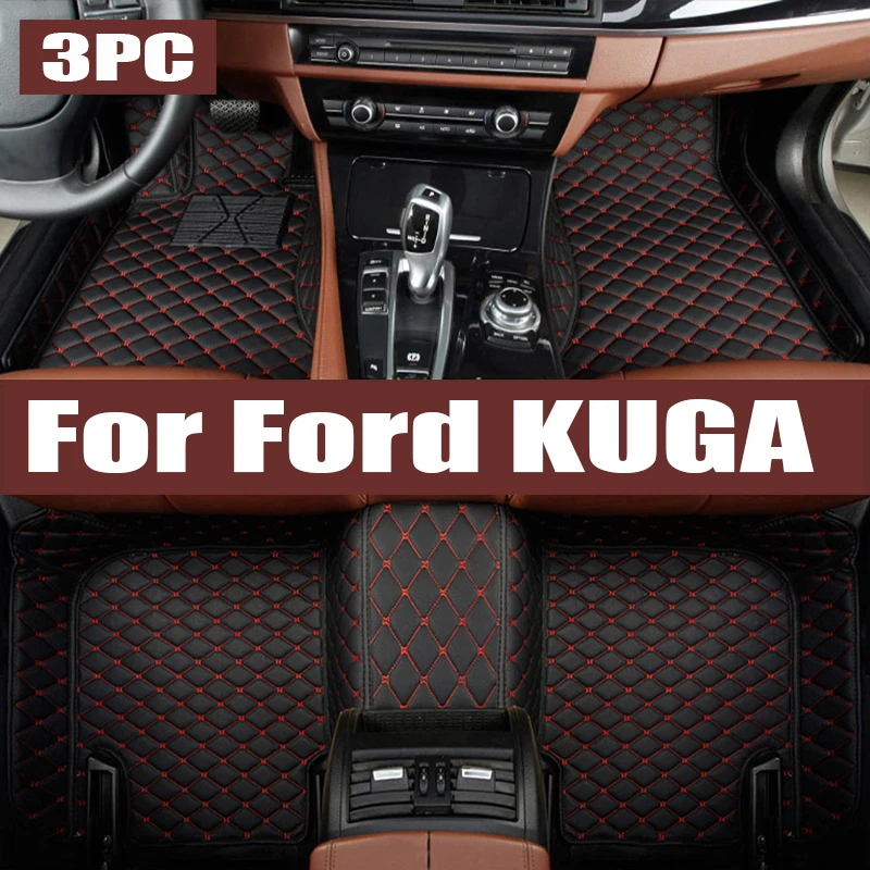 

Custom TPE Car Floor Mats For Ford KUGA 2013 2014 2015 2016 2017 2018 2019 2020 Waterproof Auto trunk mat Interior Carpet