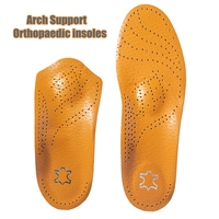1Pair Full&Half Orthopedic Shoes Insole Arch Support Insoles for Feet Plantar Fasciitis Shoe Pad Quality Cowhide Comfort Inserts