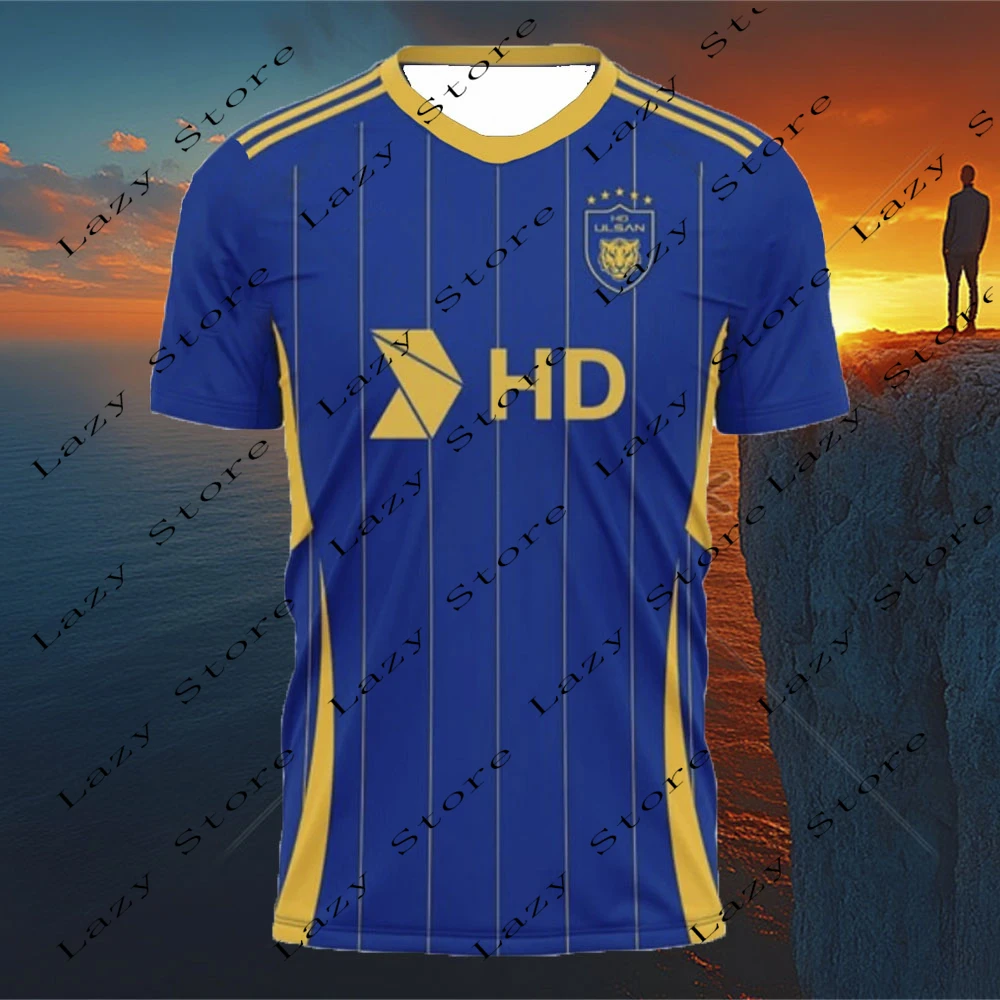 

New Arrive Style Ulsan short-sleeved uniform tops Football Jersey Man Women Soccer Sport Breathable fashion T-Shirt kids clothes