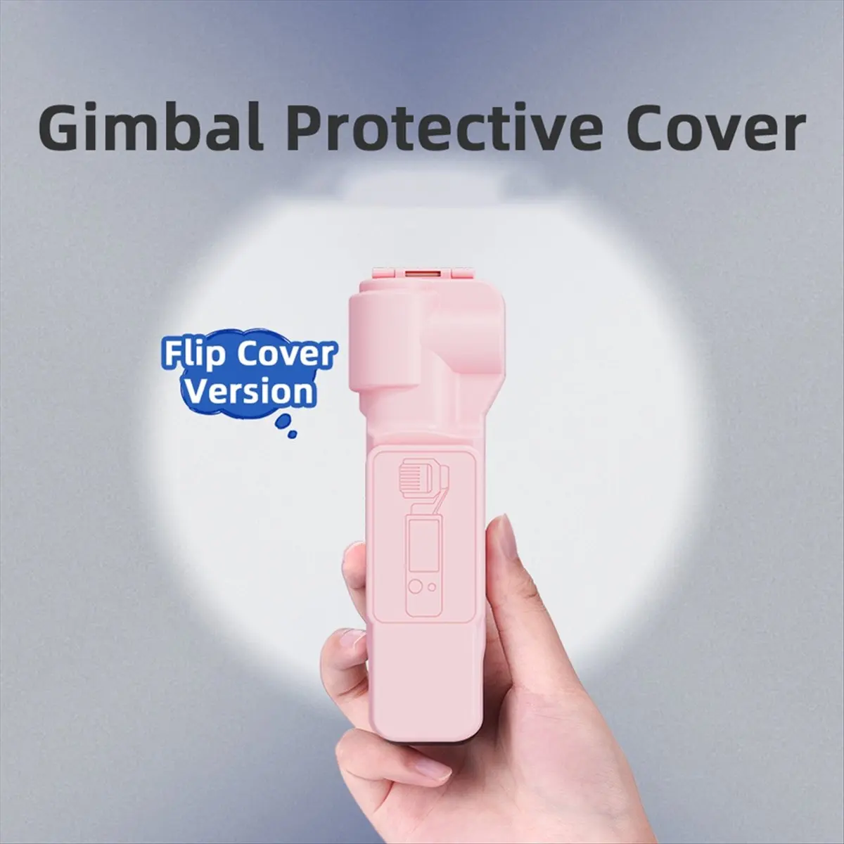 M85K  Handheld Camera Parts Gimbal Lens Cover Protector for 3 Accessories Protective Screen Cover Pink