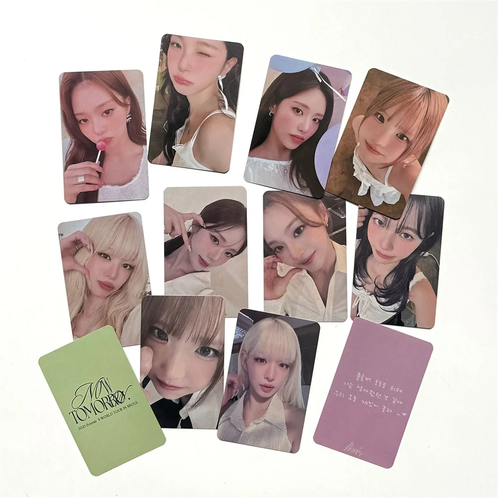 Fromis_9 Concert NOW TOMORROW Card Attendance Membership Card Double Sides Bright Film LOMO Card Roh Jisun Fans Collection Gift