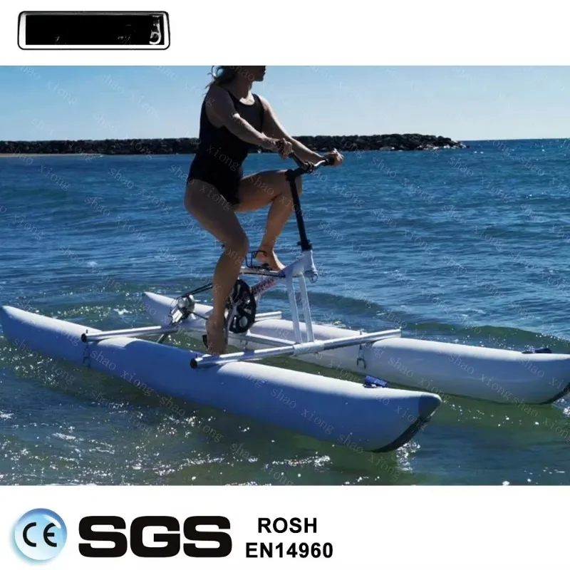 Water bike inflatable PVC pontoon water bike price pedal boat water bike