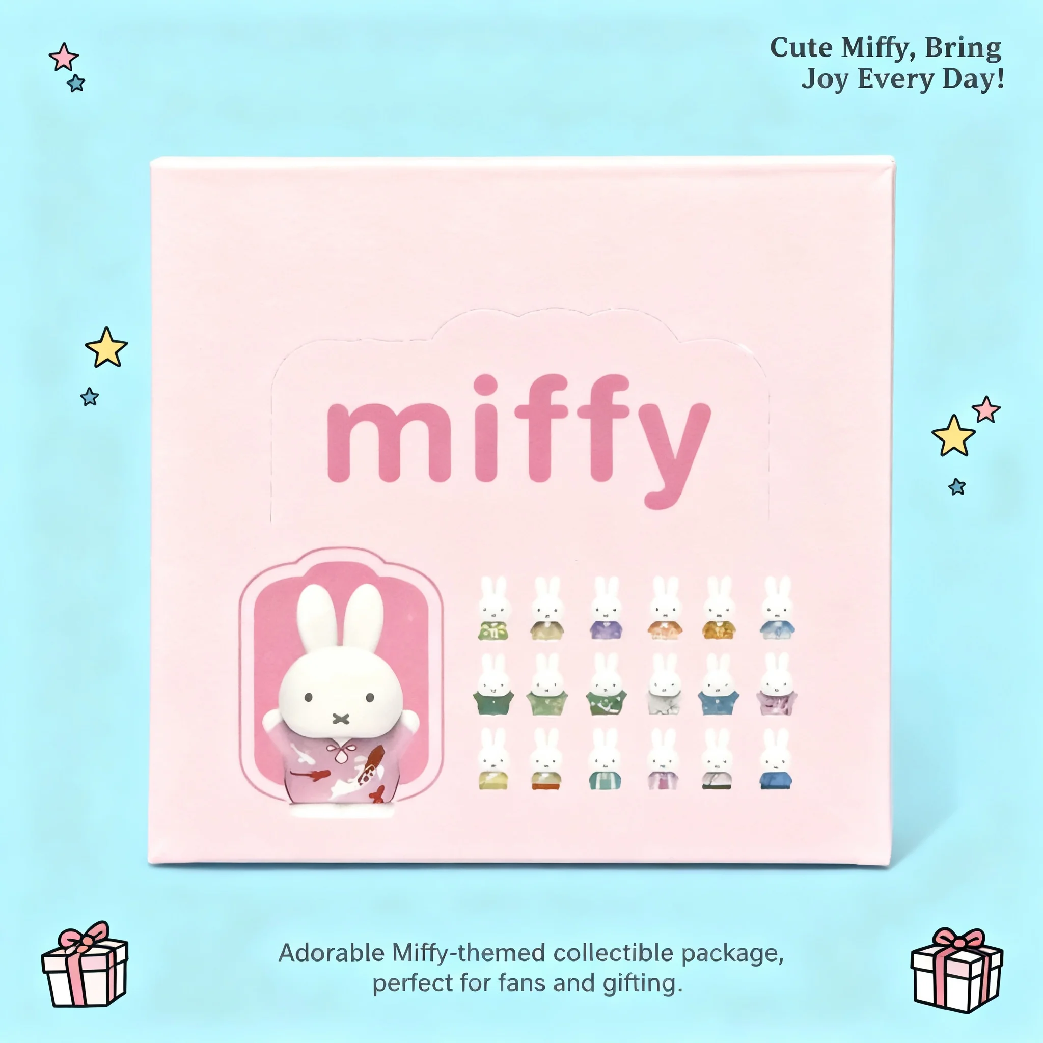 Miffy - Caja Misteriosa de Figuras de Anime de Estilo Chino Antiguo, Juguete Coleccionable, Modelo de Adorno, Regalo