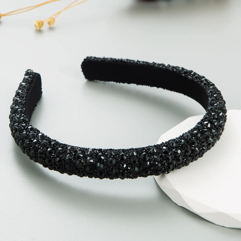 Korean Colored Rhinestone Full Drill Bit Hoop Band Trendy Internet Celebrity Super Sparkling Temperament Headband