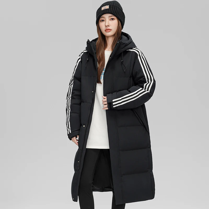 

Модная утепленная куртка с капюшоном 2025 года, зимняя мужская одежда, молодежная трендовая модель для пар, 100% полиэстер