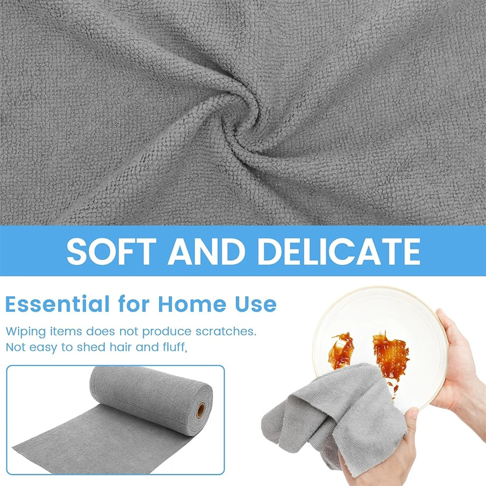 20개/롤 재사용 가능 마이크로파이버 청소 천, 높은 - Cloth Pad Reusable 리뷰 및 가격