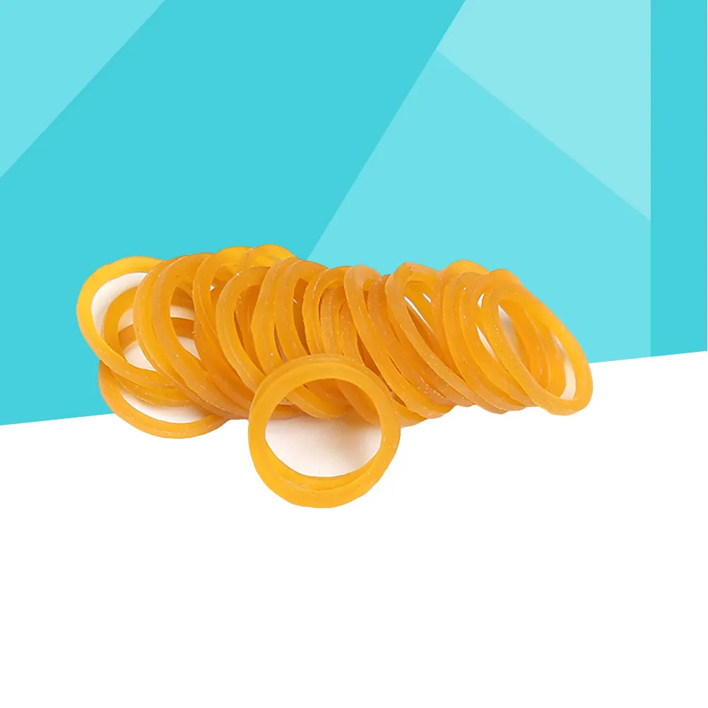 

100G Reliable Natural Rubber Bands 1.5x0.14cm Extra Stretchable Firm Hold Round Bundled Rings Perfect for Home Office School