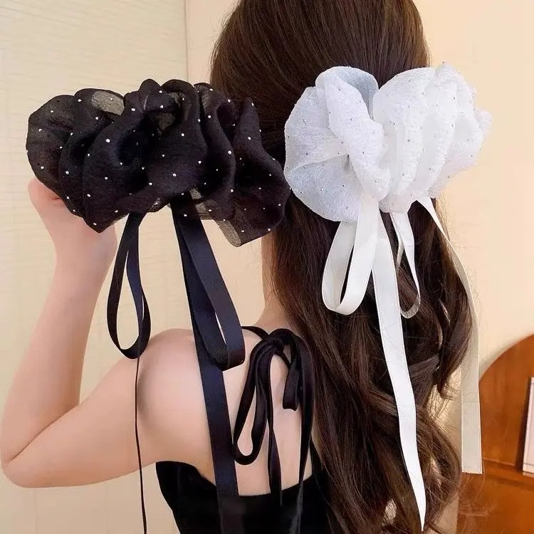 

Starry Bubble Hairpin Female Drift Bow Hairpin Hairpiece Style Headpiece Clip Spring Clip