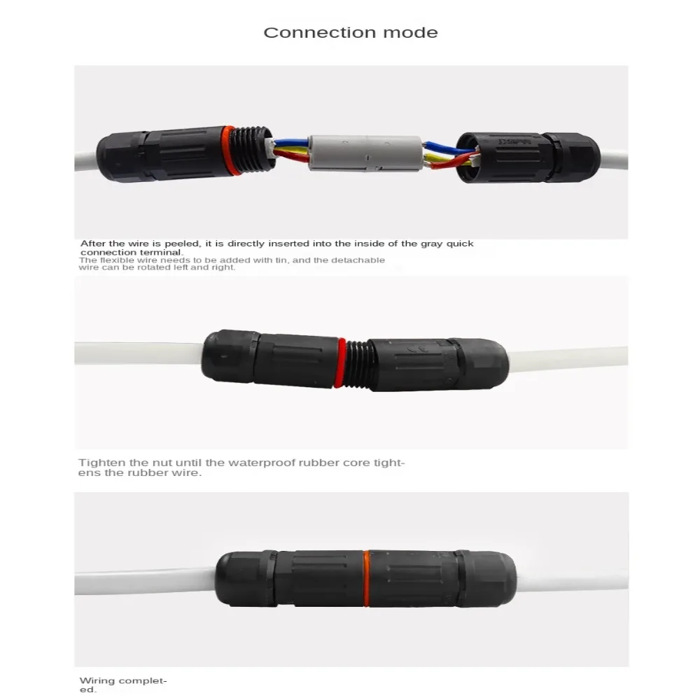 Through Outdoor Lighting CDF-M3 2-3 Core Waterproof Joint Waterproof Cable Connector Waterproof Connector Electrical Terminal