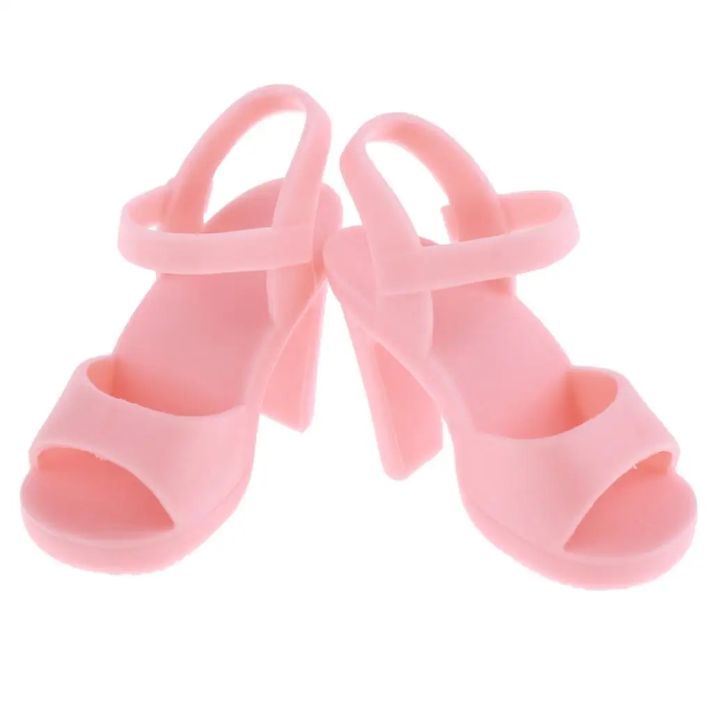 Girl Doll Summer Shoes Princess Plastic High Heels Dress Up Footwear for