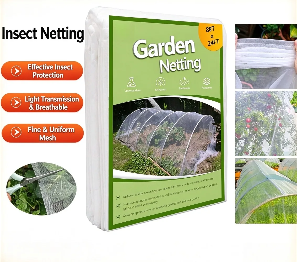 Insect Control Net Thickened Greenhouse Vegetable Plant Protection Net Orchard Agricultural Insect Control Net Fast Delivery