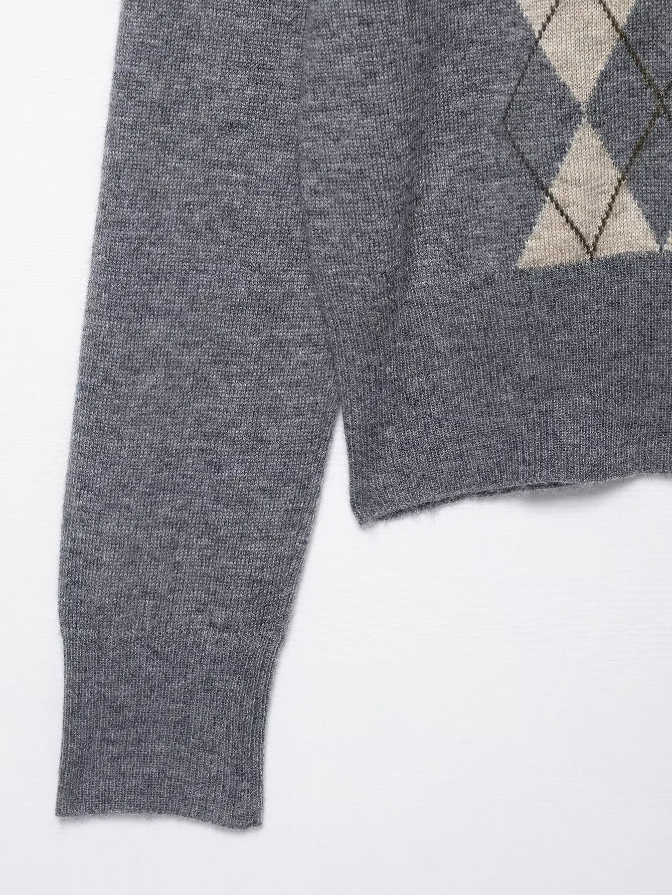 Maglione cardigan invernale da donna nuovo Bottone moda scollo a V manica lunga maglione scozzese lavorato a maglia Street Wear Top giacca sottile femminile