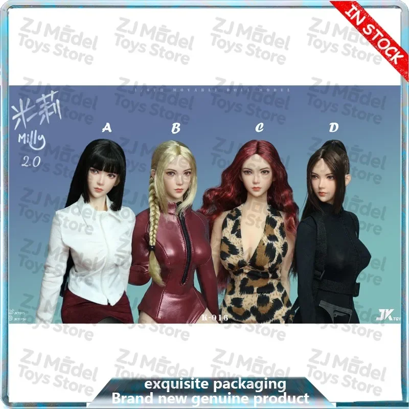 JKTOYS 1/6 K016 Milly 2.0 Asian Female Head Sculpt Movable Eyes Makeup Fit 12-inch Action Figure Body Collectible Accessory