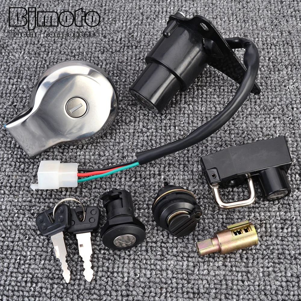Wyłącznik zapłonu z blokadą gniazda paliwowego zestaw kluczyka z korkiem gazowym do Yamaha XV125 VIRAGO 125 1997-2000 XV250 VIRAGO 250 1988-2013