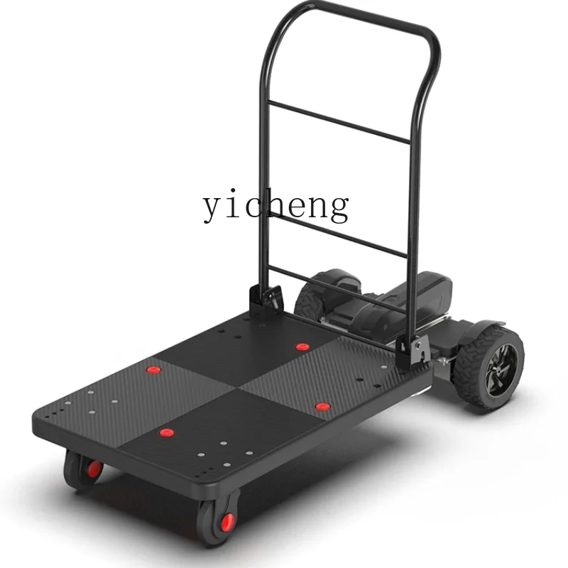 

somatosensory electric trolley grocery shopping express cargo flatbed warehouse small truck